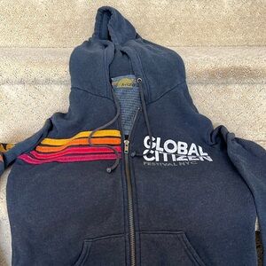 Women’s Aviator Nation Global Citizen Festival NYC vintage zip up hoodie. XS